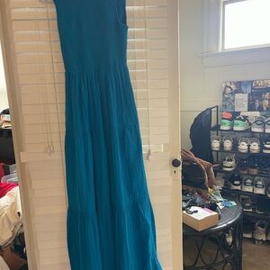 Elegant Blue Maxi Dress